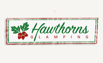 Hawthornes Glamping logo design