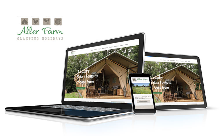 Aller Farm Glamping Website design
