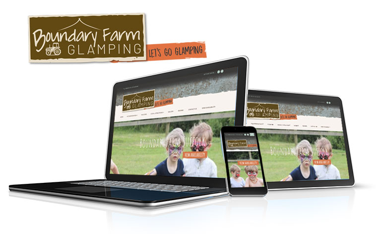 Boundary Farm Glamping Website design