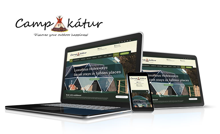 Camp Katur Glamping Website design
