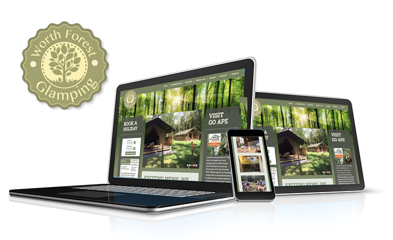 Worth Forest Glamping Website design